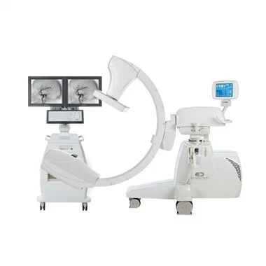 Máquina de angiografia móvel motorizada e isocêntrica